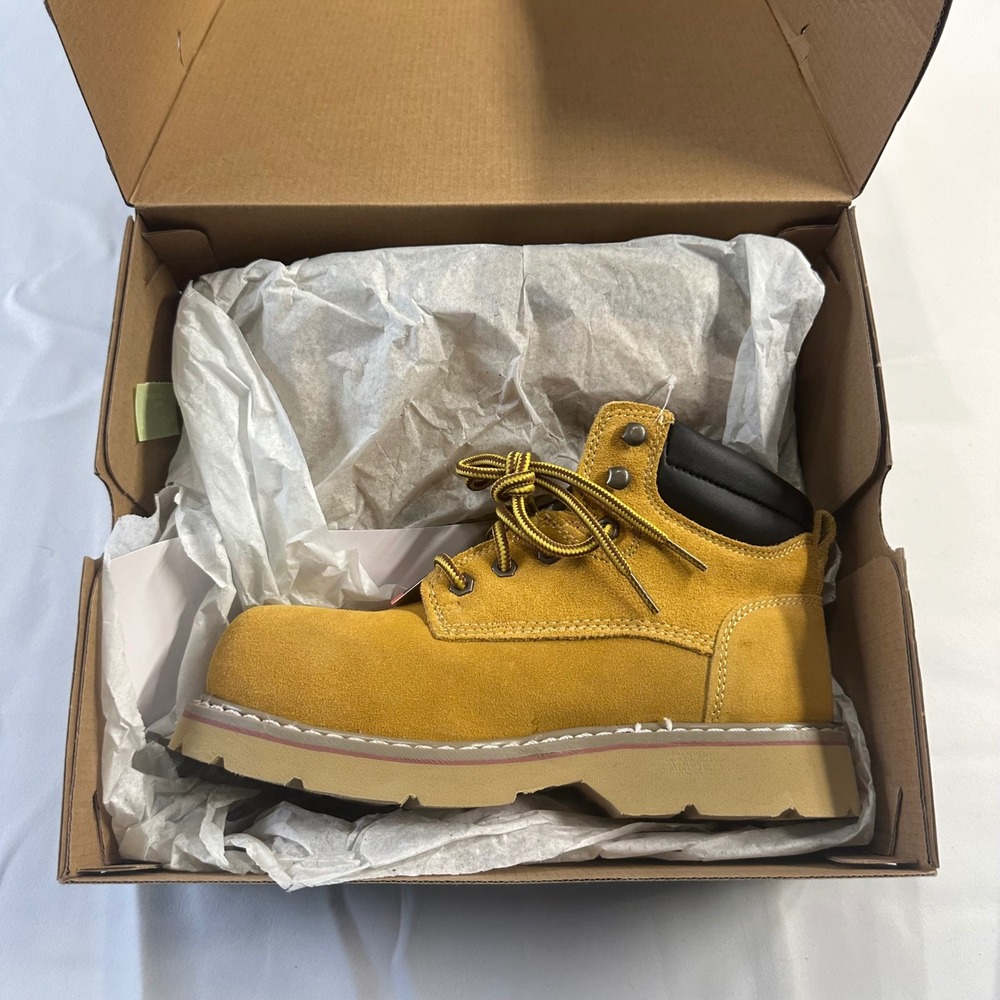 Brahma Mens Wheat Bravo II Steel Toe Leather Work Boots Size 7 553669635